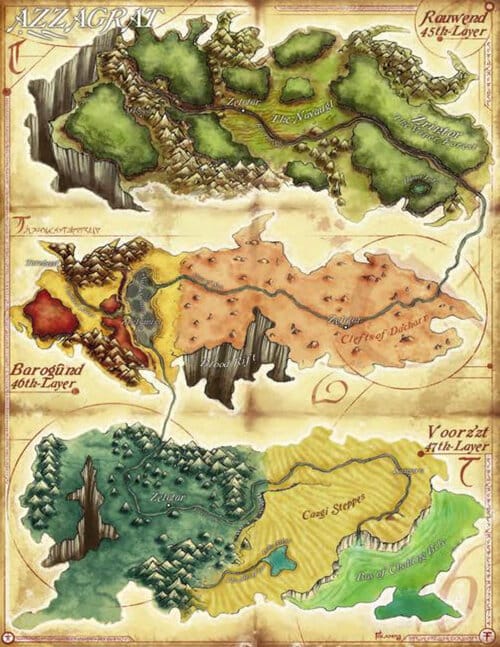 Map Of Azzagrat | Dungeon Mister
